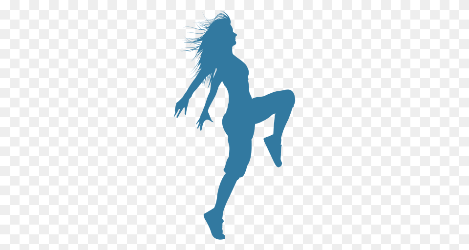 Hip Hop Dancer Woman Knee Up Silhouette, Person, Dancing, Leisure Activities Png
