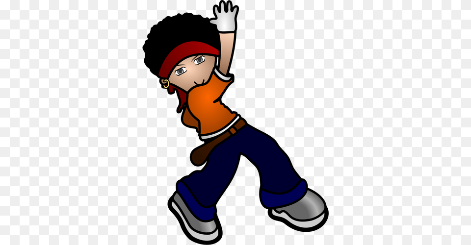 Hip Hop Kid In A Dance Move Vector Graphics, People, Person, Baby, Baseball Cap Free Png Download