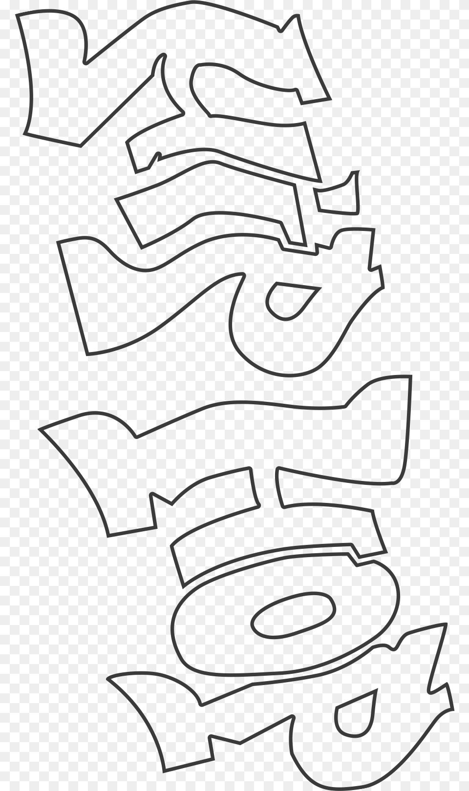 Hip Hop Logo Sketch, Stencil, Text Free Transparent Png