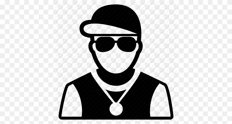 Hip Hop Man Musician Rap Rapper Urban Icon, Accessories, Sunglasses, Tie, Formal Wear Free Transparent Png
