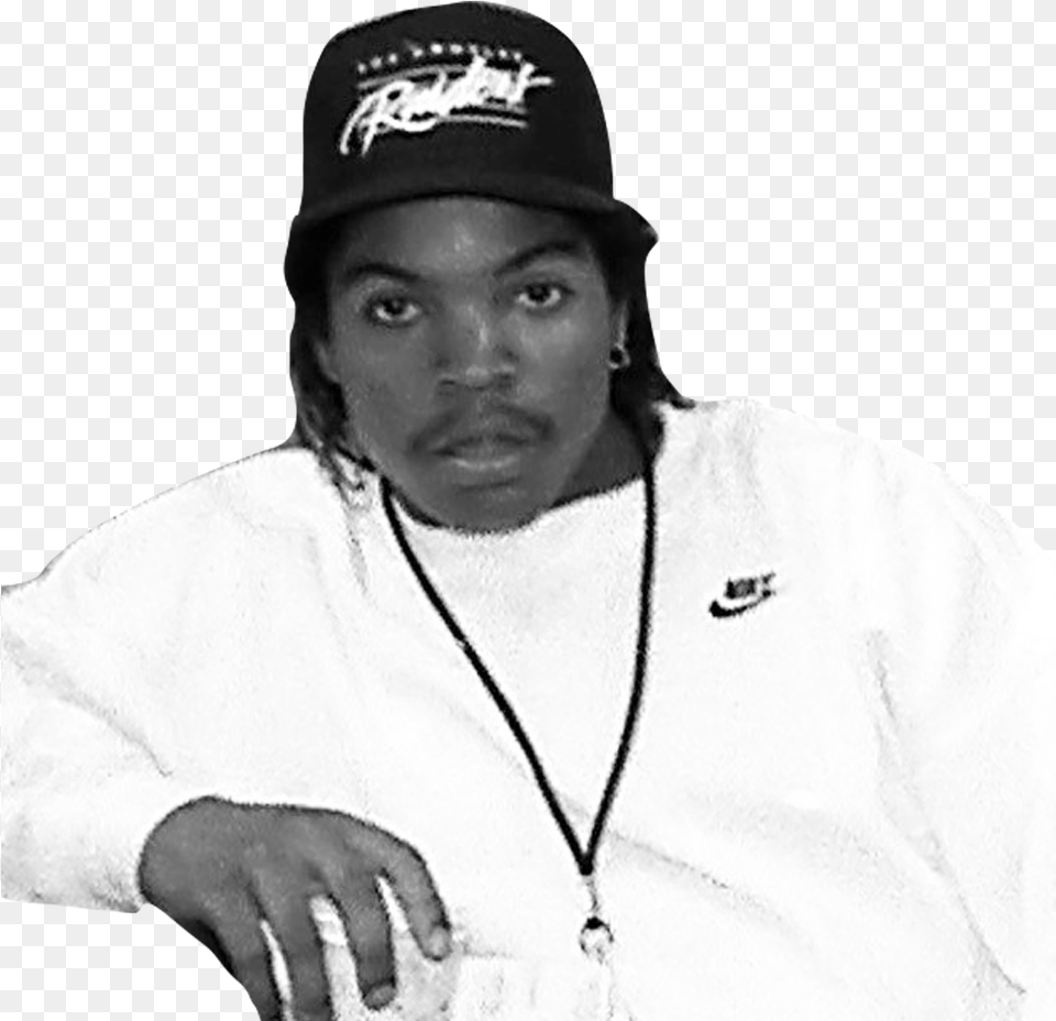 Hip Hop Quiz Ice Cube Monochrome, People, Adult, Baseball Cap, Cap Free Png