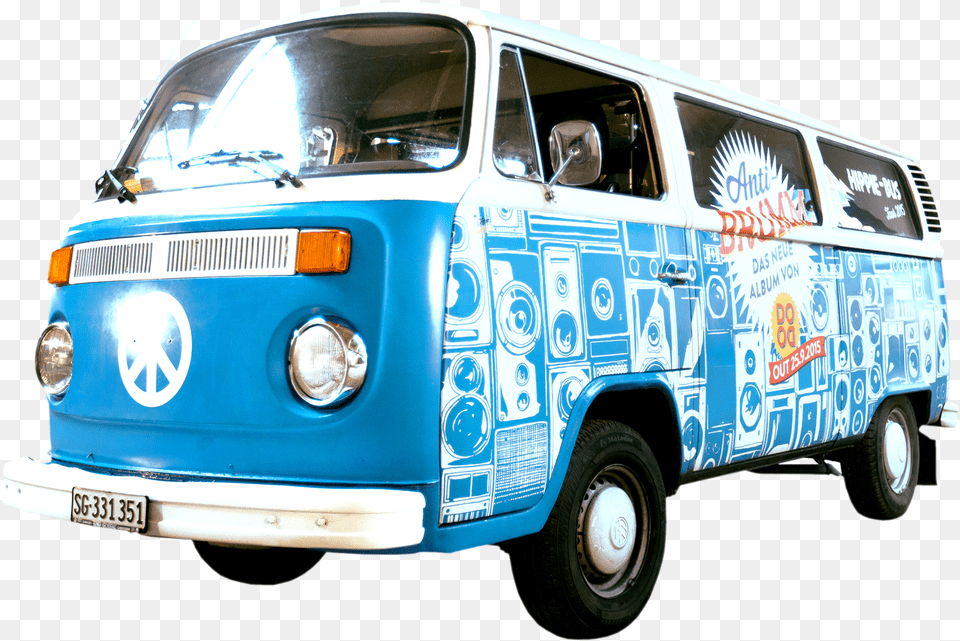 Hippie Bus Dodo, Caravan, Transportation, Van, Vehicle Free Transparent Png