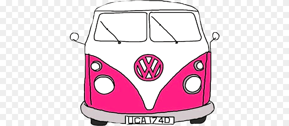 Hippie Car Pink Art Photography Bynisha Van Gorgeous, Caravan, Transportation, Vehicle, Bus Free Png Download