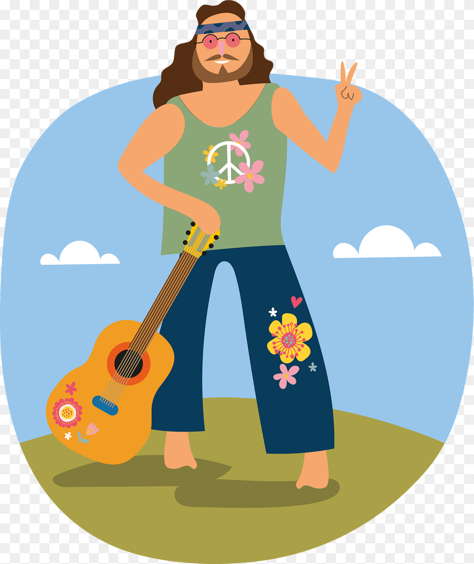 Hippie Clipart, Person, Photography, Clothing, Pants Png Image