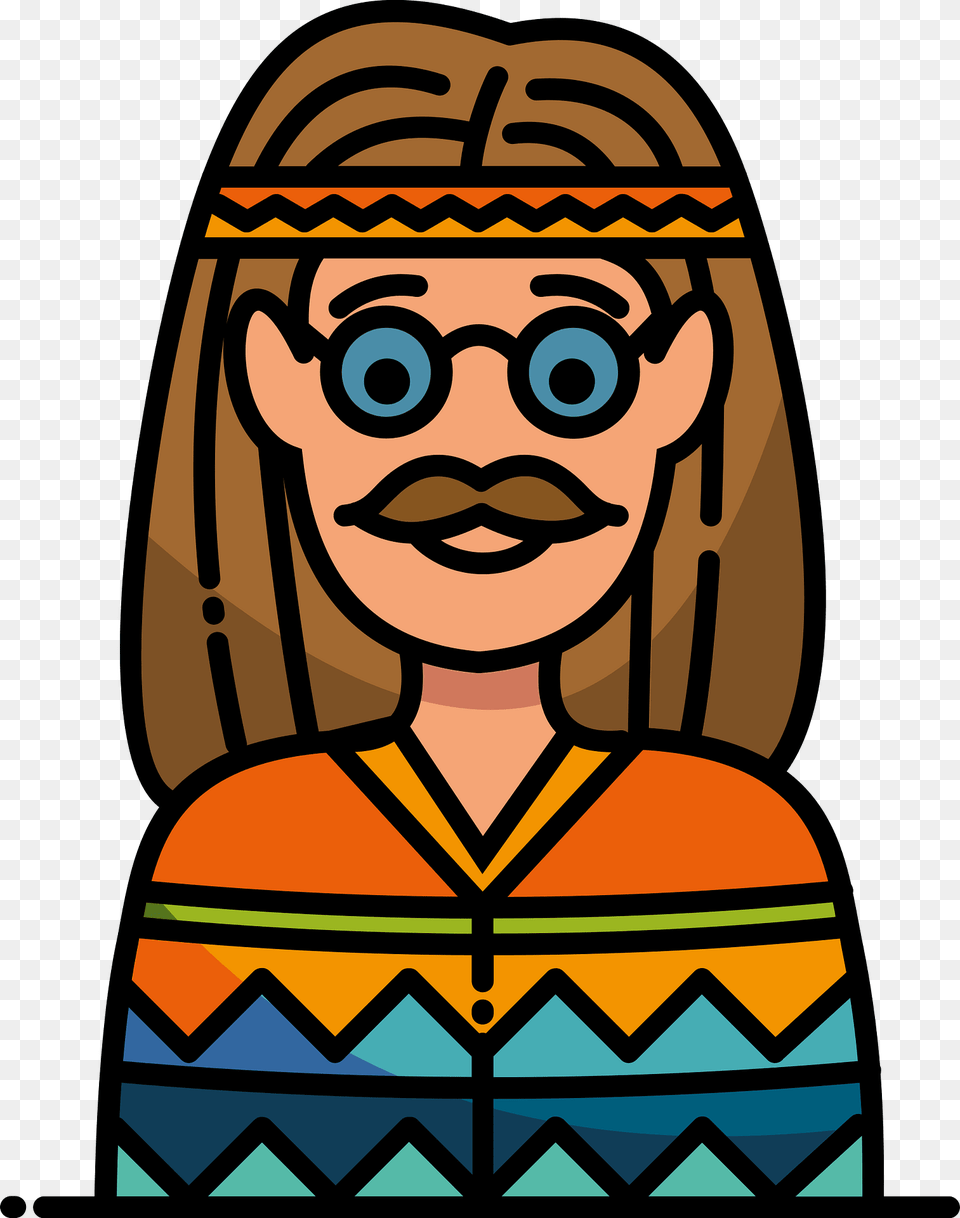 Hippie Clipart, Art, Person, Face, Head Free Png Download