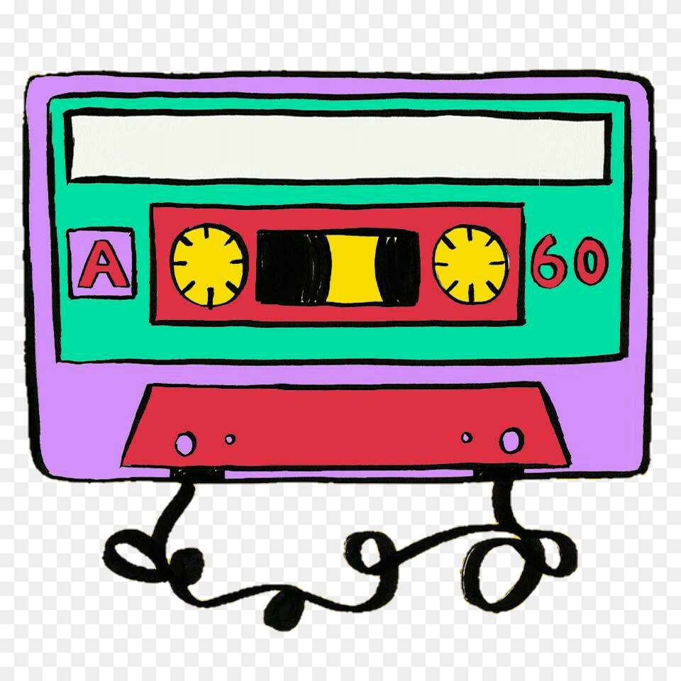 Hippie Clipart 70s 80s Mixtape Clipart, Cassette Png