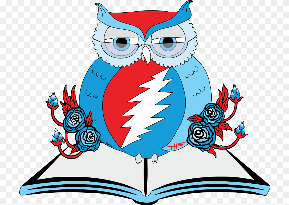 Hippie Clipart Owl Grateful Dead Owl, Book, Publication, Baby, Person Png