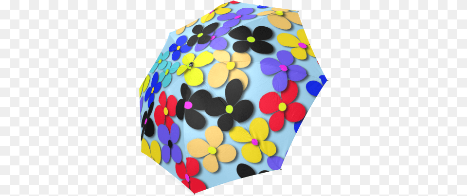 Hippie Trippy Love Peace Flowers Foldable Umbrella Model Id Decorative, Canopy, Pattern Png