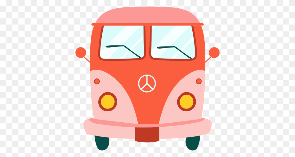 Hippie Van Element, Transportation, Vehicle Png Image