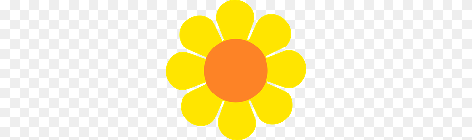 Hippies Clipart Yellow Flower, Daisy, Plant, Anemone, Nature Png Image