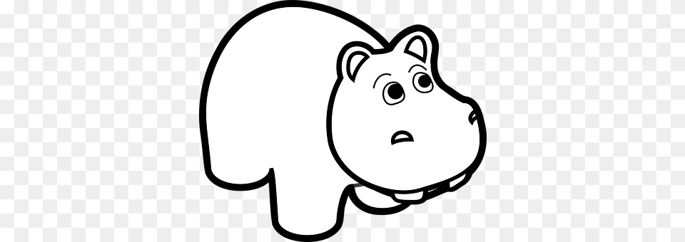 Hippo Stencil, Baby, Person, Face Free Png Download
