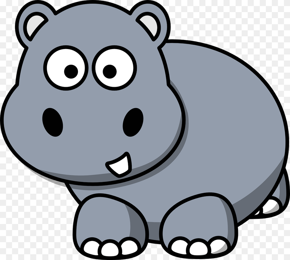 Hippo Cartoon Happy Picture Clipart Hippo, Animal, Bear, Mammal, Wildlife Png