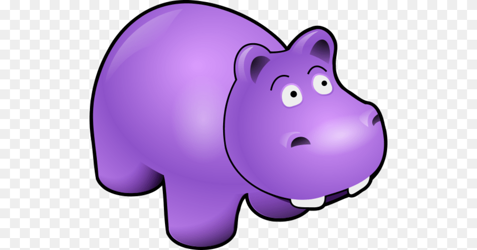 Hippo Cartoon Hippo, Piggy Bank, Animal, Mammal, Pig Free Png Download
