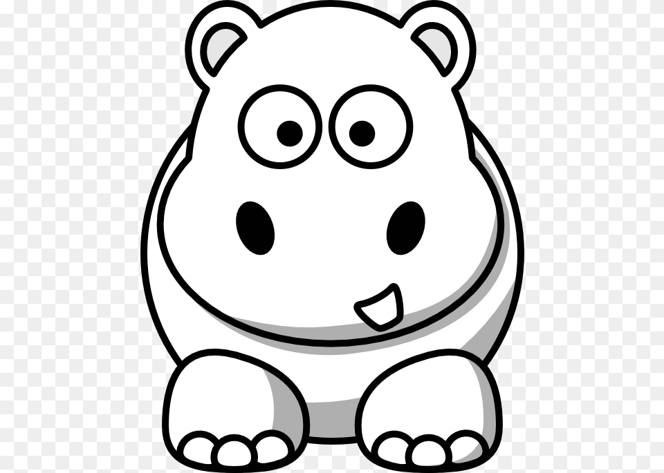 Hippo Clip Art Black And White, Ammunition, Grenade, Weapon Free Png