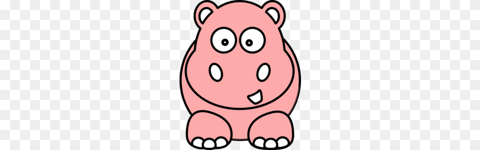 Hippo Clipart Pink Hippo, Animal, Bear, Mammal, Wildlife Free Png