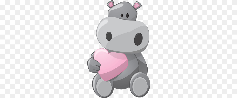 Hippo Clipart Pink Hippo Cartoon Hippo, Toy, Plush Png