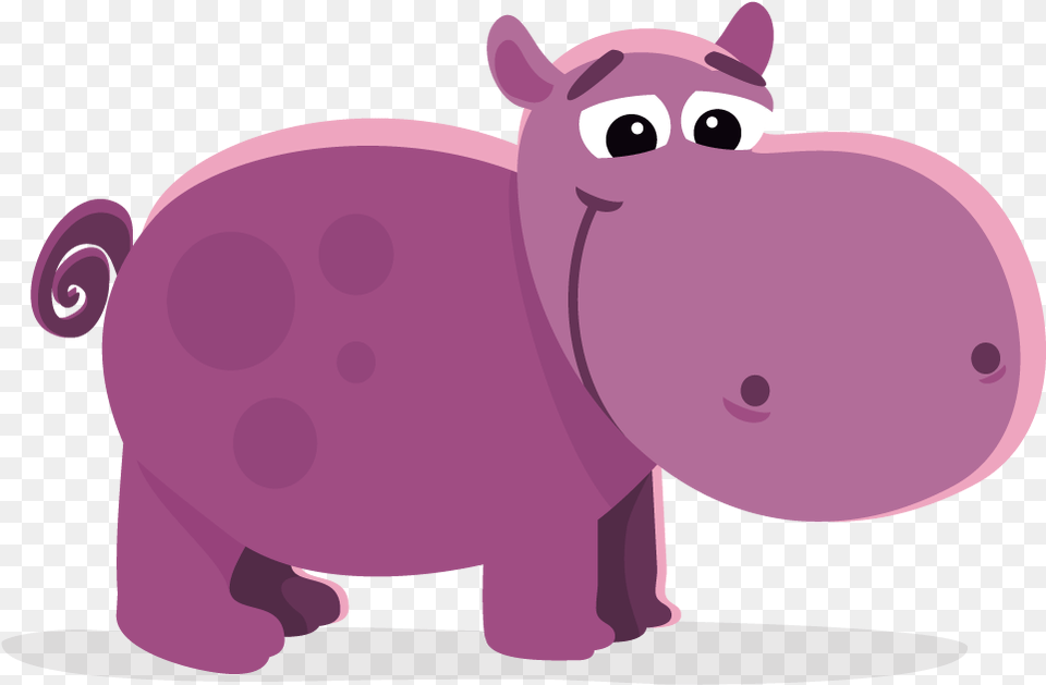 Hippo Clipart Purple Hippo Clipart, Animal, Mammal, Wildlife, Pig Free Png Download