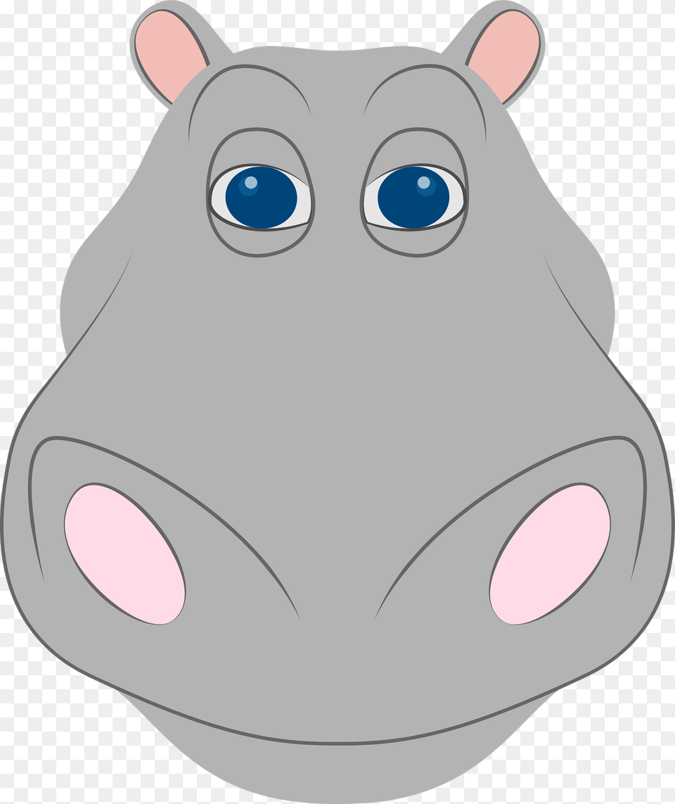 Hippo Face Clipart, Animal, Mammal, Rat, Rodent Free Transparent Png