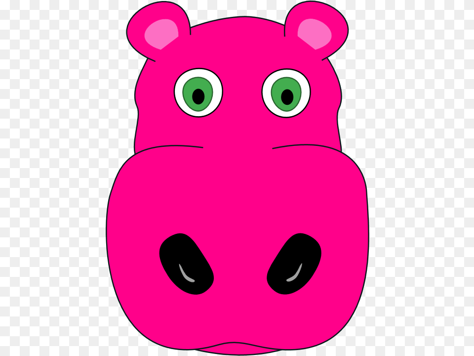 Hippo Face Clipart Animals Face Art Clips, Snout Free Png