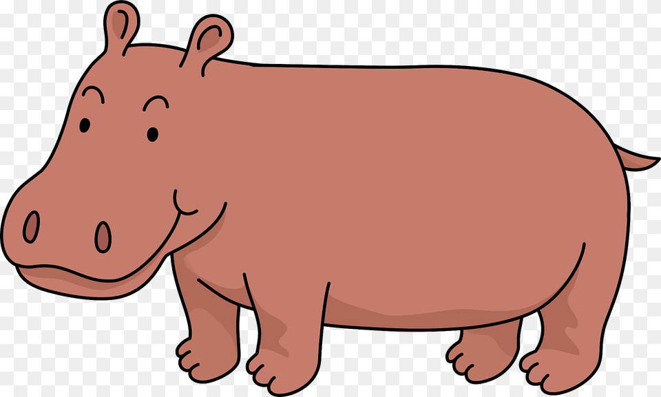 Hippopotamus Clipart, Animal, Mammal, Hippo, Wildlife Png Image