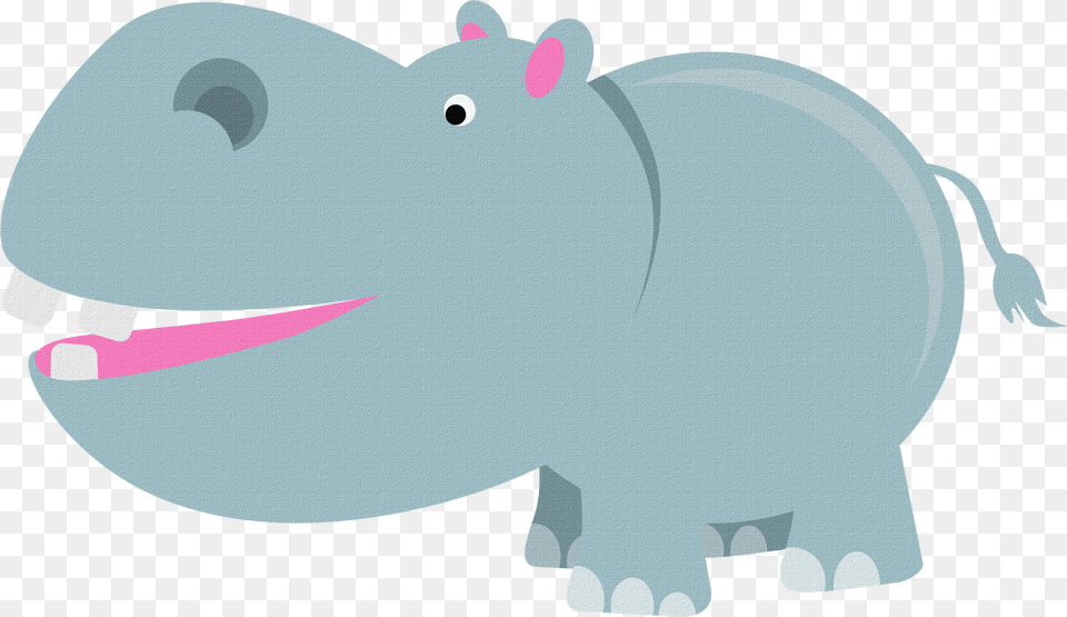 Hippopotamus Clipart Purple Hippo Hippo Cartoon, Animal, Wildlife, Mammal Free Transparent Png