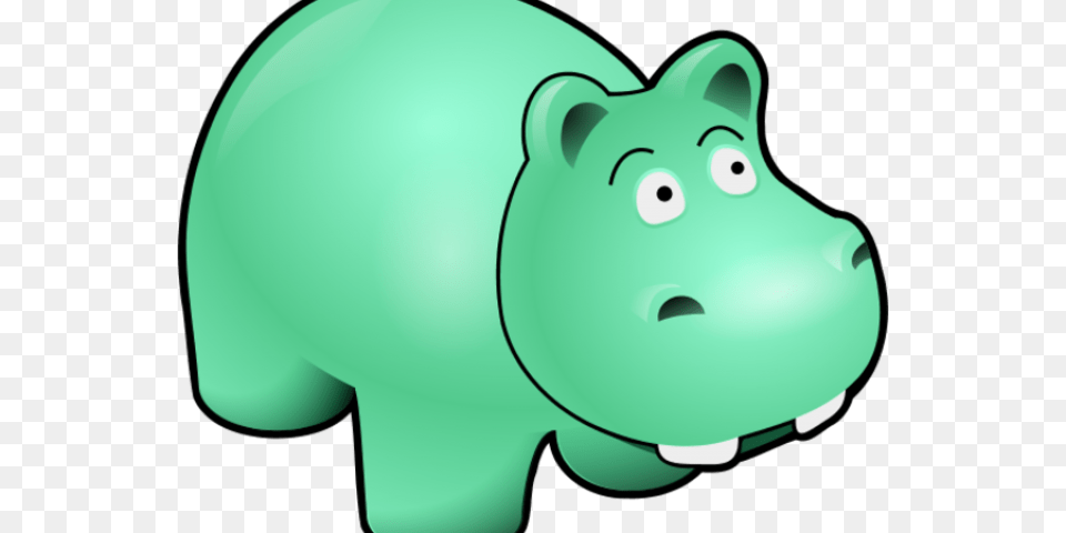 Hippopotamus Clipart Transparent Hippo Pot A Mess, Piggy Bank, Animal, Bear, Mammal Free Png Download