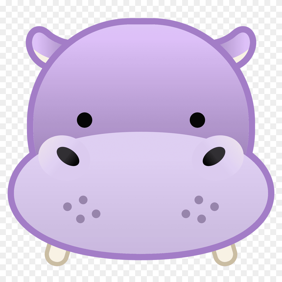 Hippopotamus Emoji Clipart, Piggy Bank, Nature, Outdoors, Snow Free Png Download