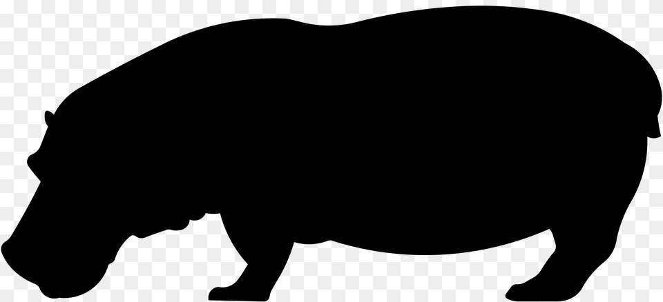 Hippopotamus Silhouette Clip Free Png