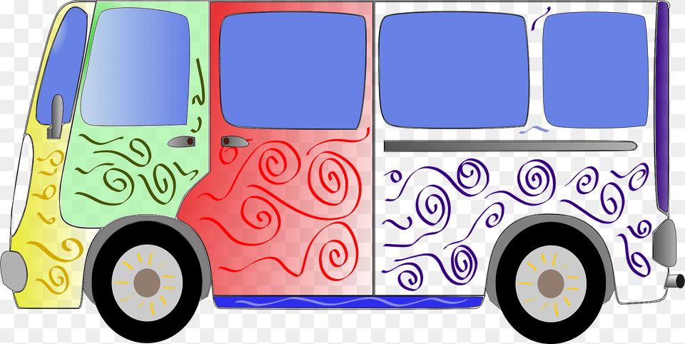 Hippy Clipart, Bus, Transportation, Vehicle, Machine Png