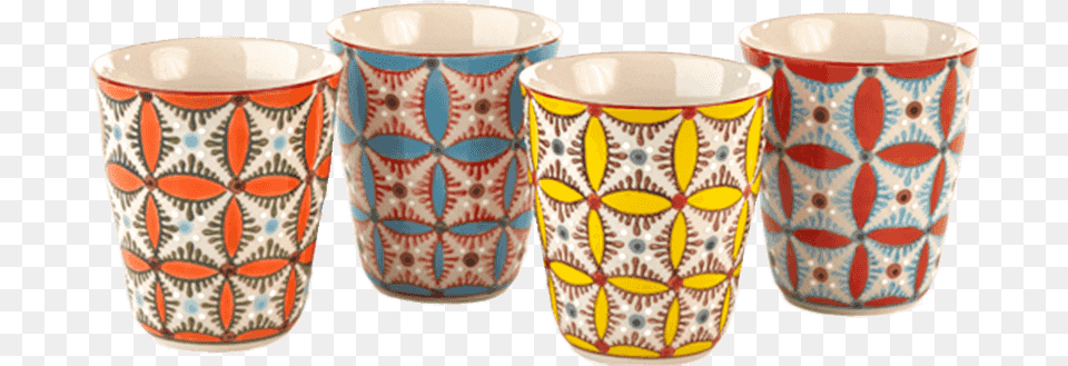 Hippy Color Cups, Art, Cup, Porcelain, Pottery Png Image