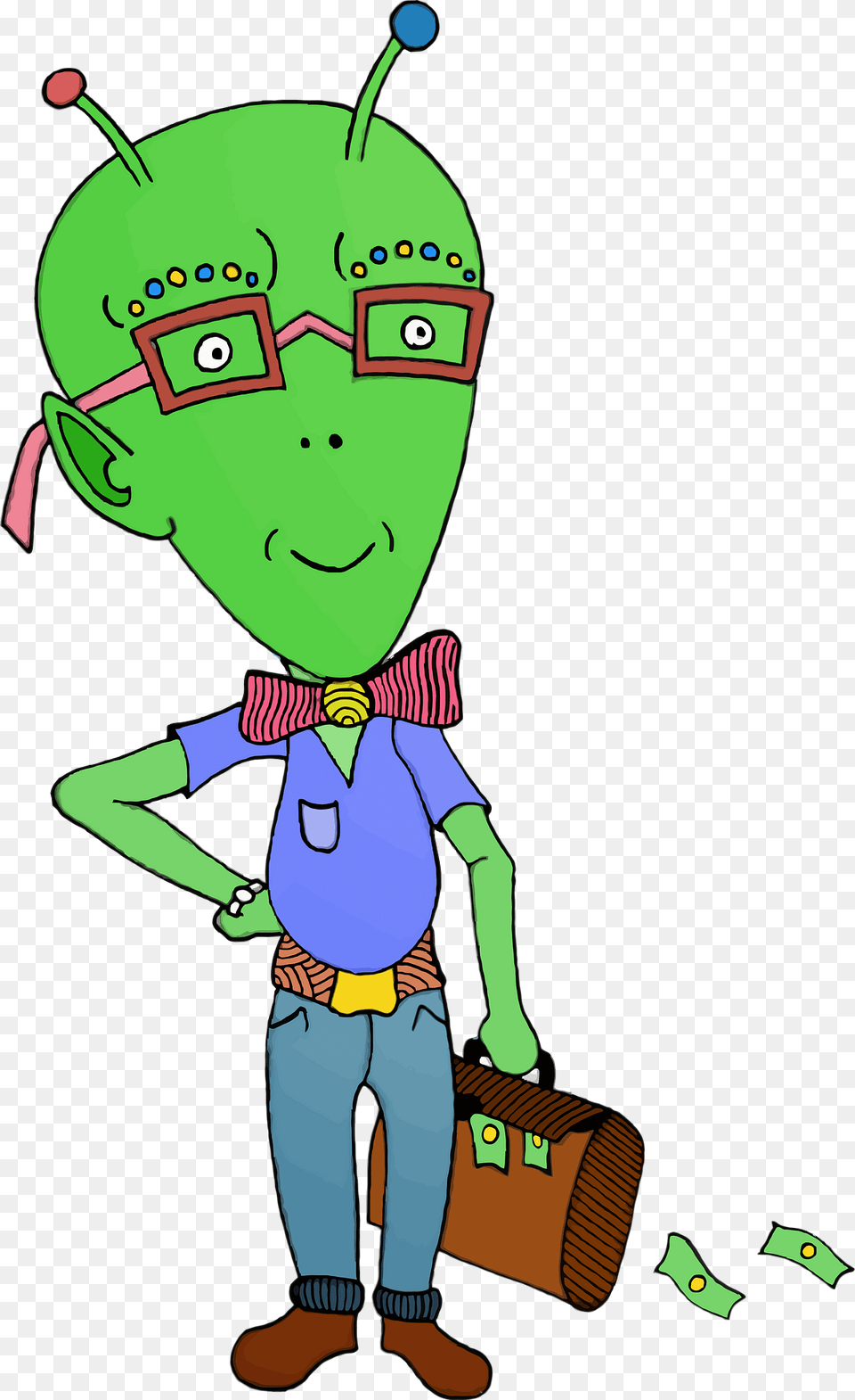 Hipster Alien Clipart, Accessories, Formal Wear, Tie, Baby Png