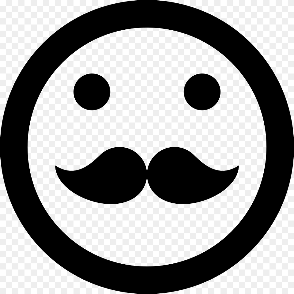 Hipster Emoticon Smiley Mustache Face Saint Quotes On Christian Fellowship, Head, Person, Stencil, Logo Free Png Download