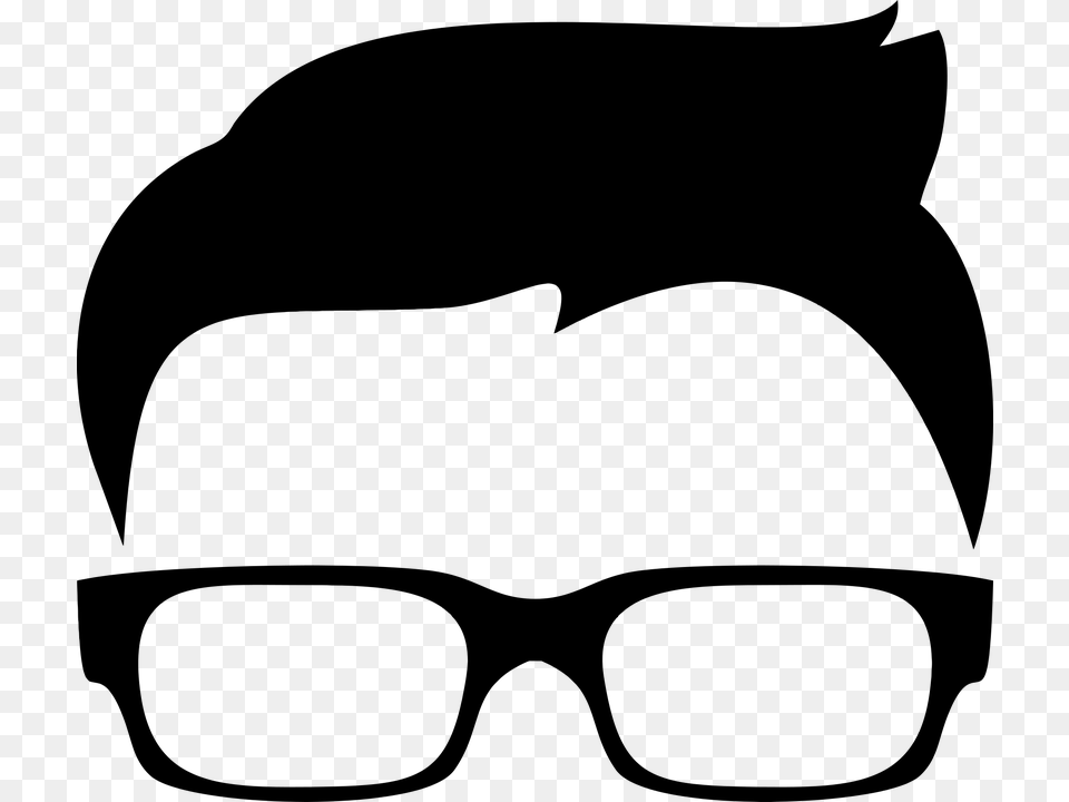 Hipster Glasses Clip Art Cliparts, Gray Free Png