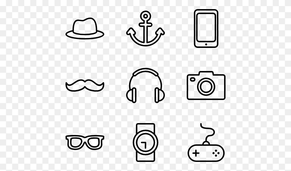 Hipster Icon Packs, Gray Free Transparent Png