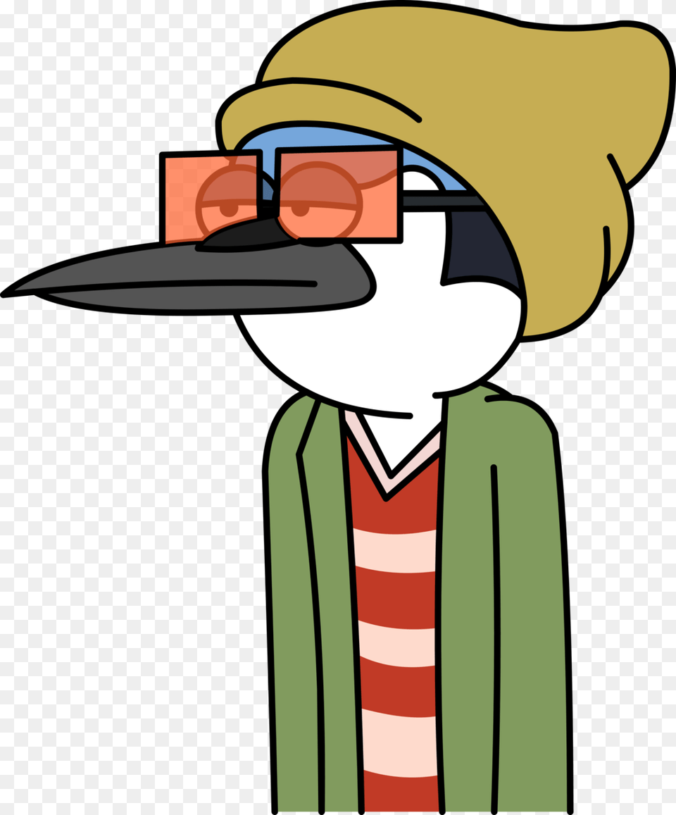 Hipster Mordecai By Halomademeapc D6fpggh Mordecai And Rigby Cool, Cartoon, Person Free Png