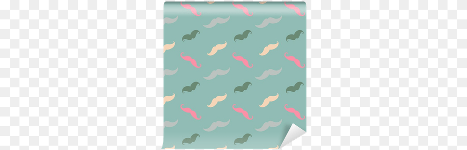 Hipster Mustache Seamless Pattern Wall Mural Pixers Whale, White Board, Military, Military Uniform Free Png