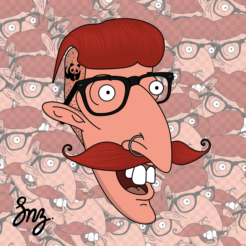 Hipster Nigel Hipster, Cartoon, Accessories, Glasses, Face Free Transparent Png