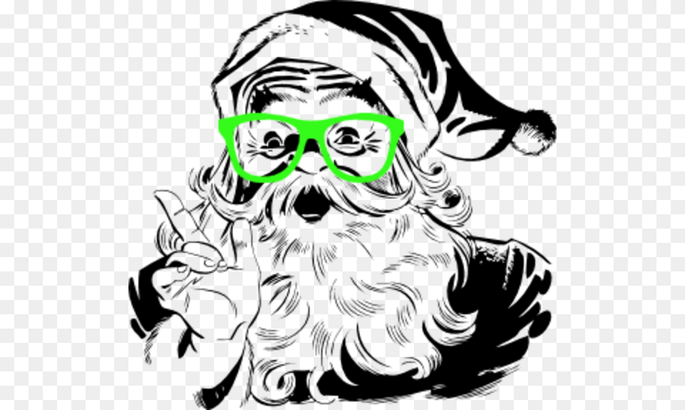 Hipster Santa Accessories, Glasses, Sunglasses, Person Free Transparent Png