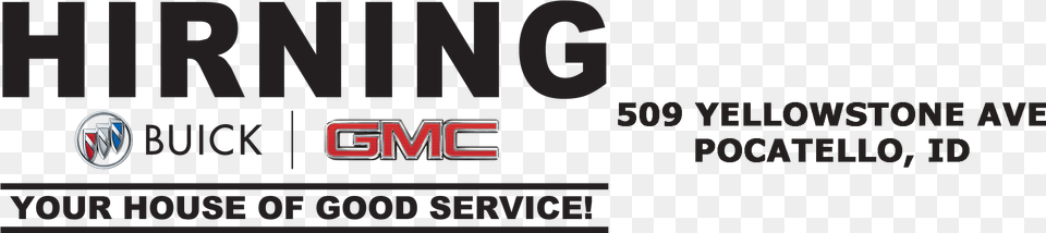 Hirning Buick Gmc, Logo, Text Free Png