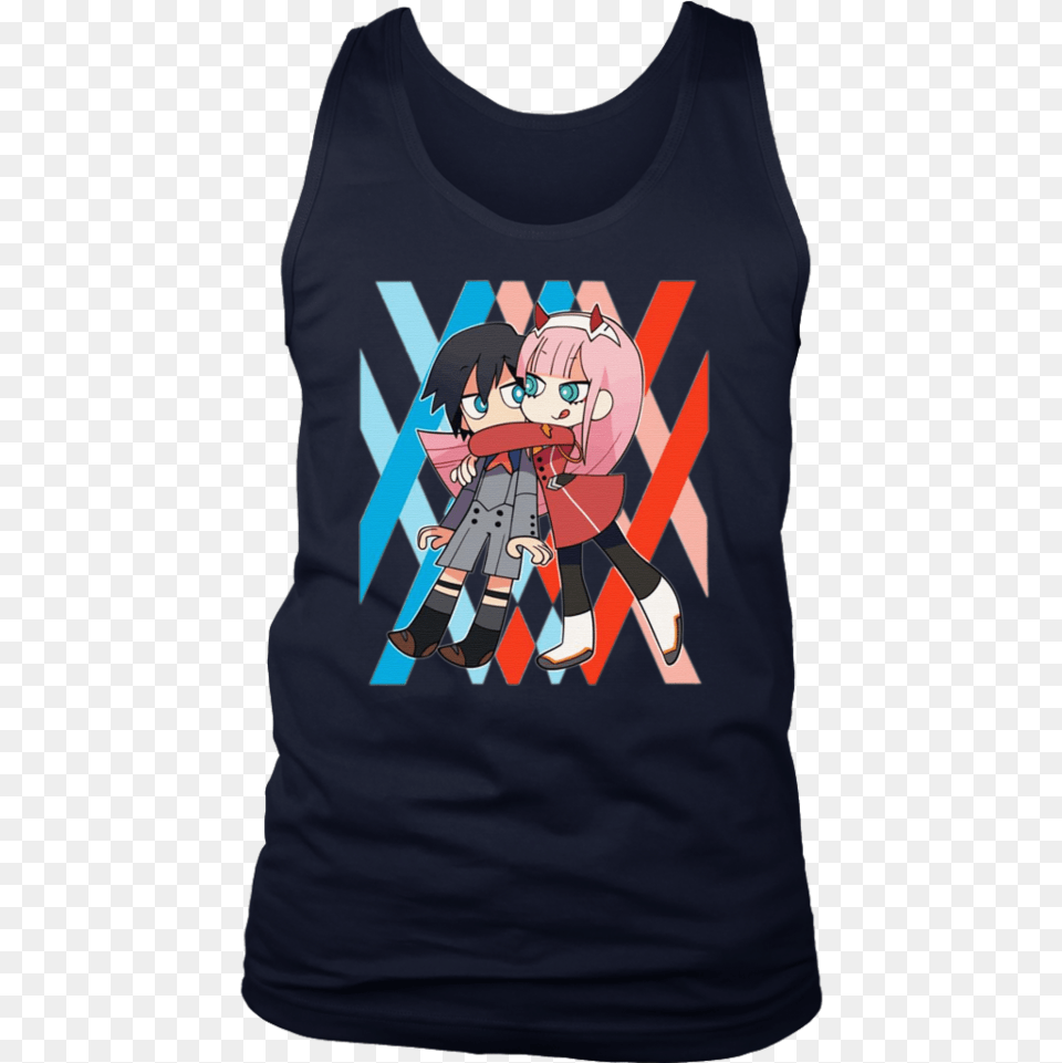 Hiro And Zero Two Darling In The Franxx T Shirt Darling In The Franxx Hoodie, Clothing, T-shirt, Tank Top, Baby Png Image
