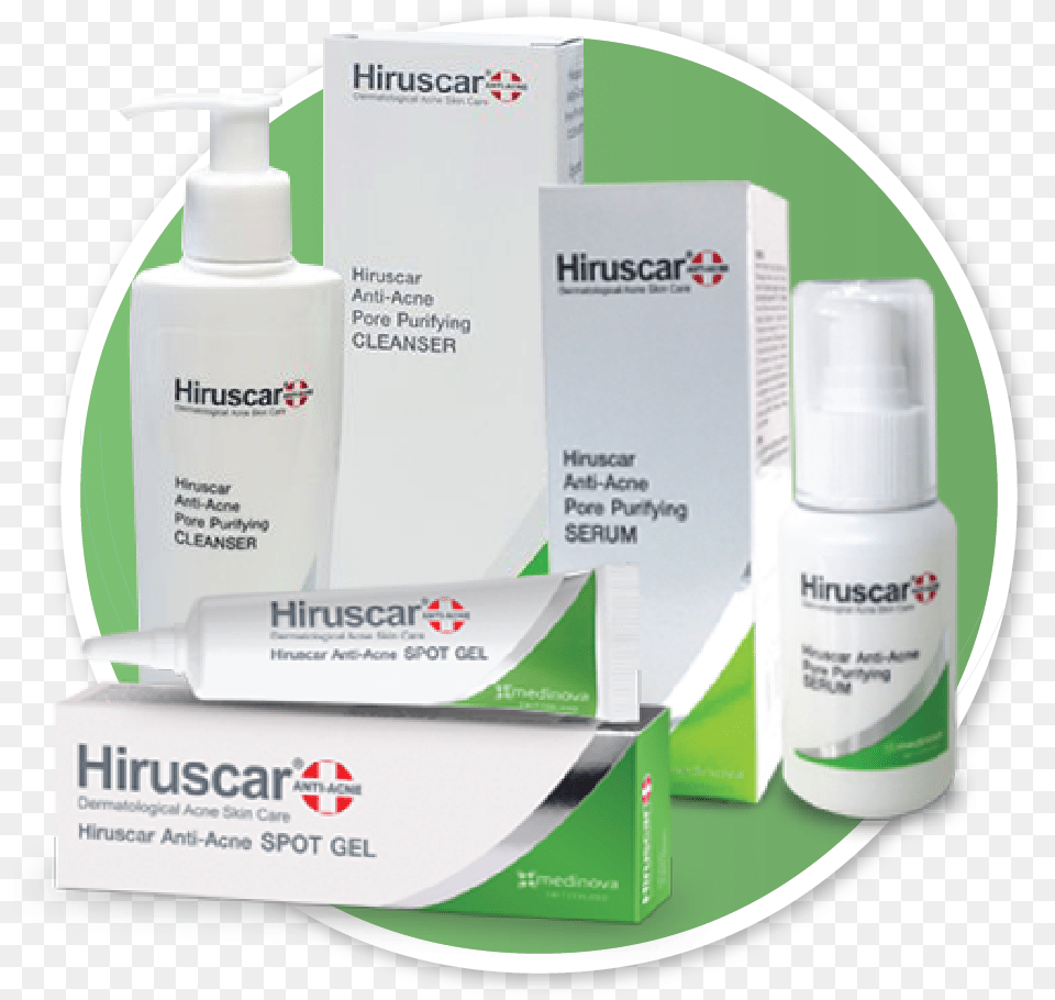 Hiruscar Post Acne Set, Bottle, Lotion Free Png