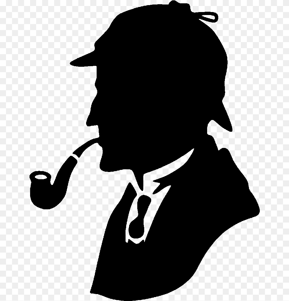 His Last Bow Sherlock Holmes Sherlock Holmes Silhouette, Gray Free Transparent Png