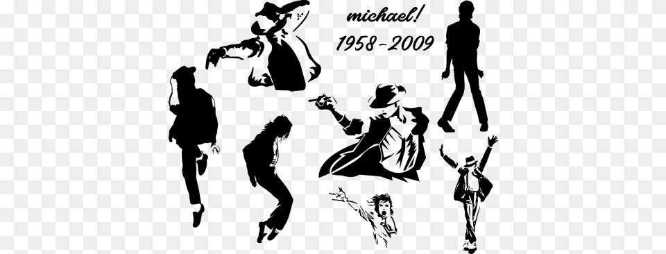 His Legacy From 1958 Michael Jackson Clipart, Gray Png Image
