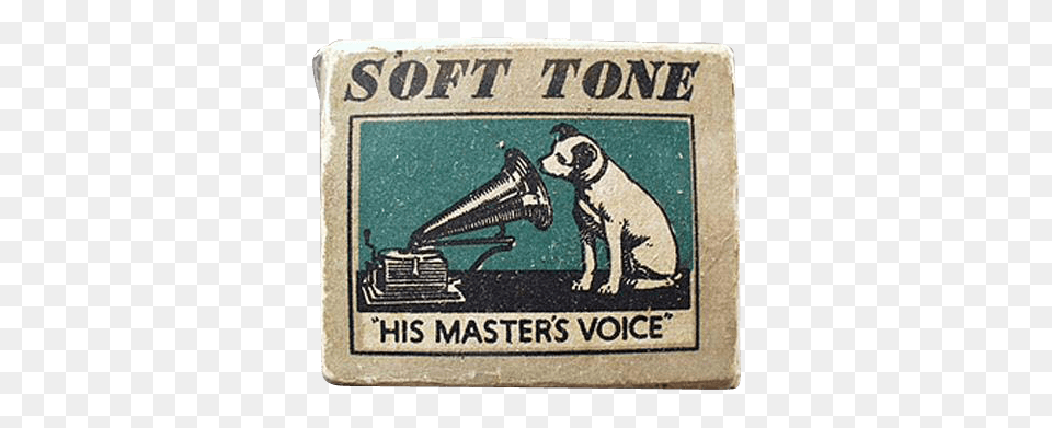 His Masters Voice Needle Box, Animal, Canine, Dog, Mammal Free Transparent Png