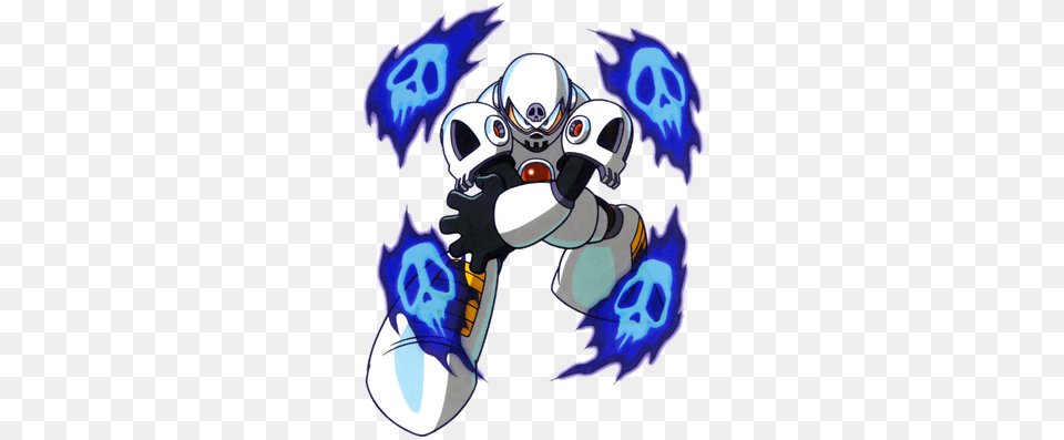 His Power Is Essentially The Same As Wood Man39s Leaf Mega Man Skull Man Free Transparent Png
