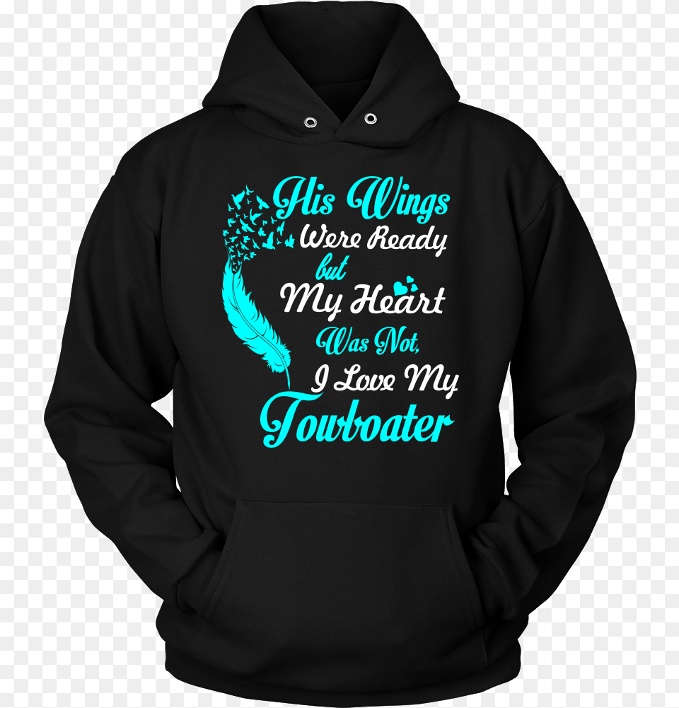 His Wings Were Ready Hoodie Hoodie, Clothing, Hood, Knitwear, Sweater Free Transparent Png