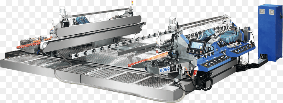 Hiseng Hsd Glass Straight Line Double Edging Machine, Architecture, Building, Factory, Manufacturing Png
