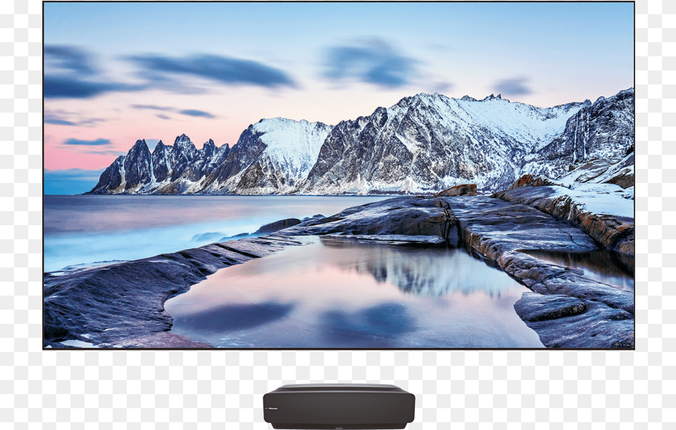 Hisense 100 Inch Laser Tv, Glacier, Scenery, Peak, Outdoors Free Png