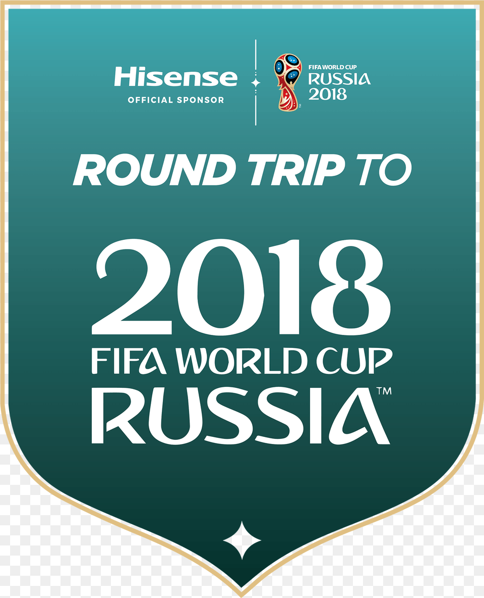Hisense Round Trip To 2018 Fifa World Cup Russia Fifa World Cup Russia Event Wordmark Hoody Navy, Advertisement, Poster, Symbol, Disk Png