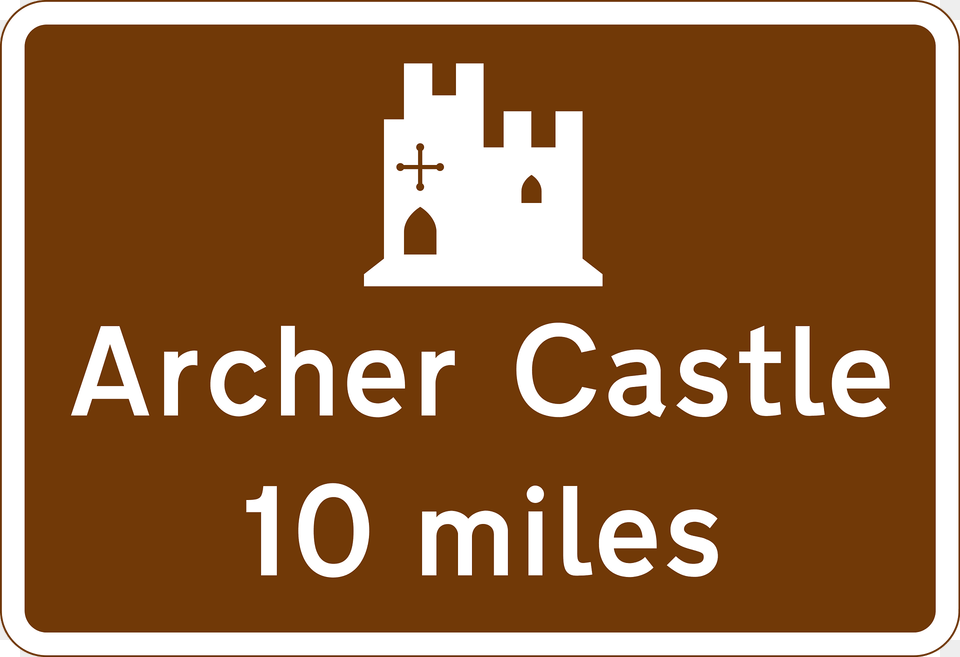 Historic Castle Tourist Attraction 10 Miles Ahead Clipart, First Aid, Text Png